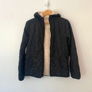 Disney Parks Mickey Quilted Fleece Lined Jacket Hoodie Size S